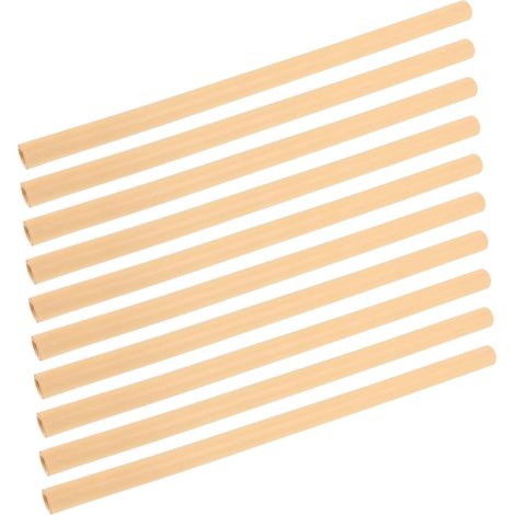 10 Pièces Tubes de Recharge pour Abeilles en Bambou Naturel, Tubes de Nidification Remplaçables pour Ruche, Faciles à Utiliser, pour Apiculture en Plein Air (1/5)