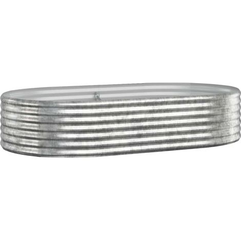 Maison Exclusive - Jardinera arriate acero galvanizado plata 175x (1/5)