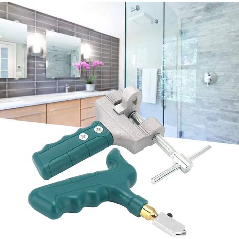 Ensemble de Coupe de Verre et Carreaux de Céramique Portable - Outil de Découpe et de Fractionnement pour Bricolage - KZQ (1/5)