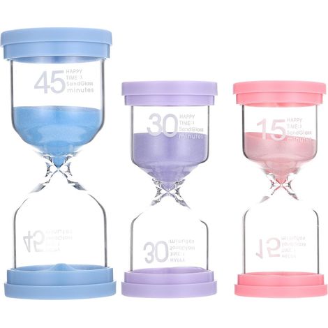 Sablier multifonctionnel PACKOVE, lot de 3, en verre (1/5)