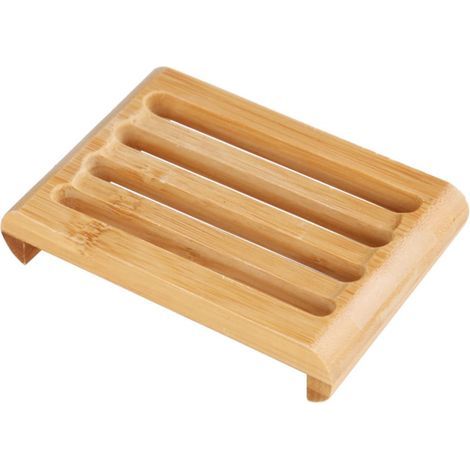 Porte Savon en Bambou Naturel Fait à la Main,Porte Savon de Salle de Bain avec Trou de Drainage,Rangement Hygiénique du Savons,sans Plastique & Antibactérien,pour Salles de Bains (1/5)
