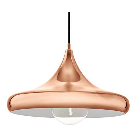 Lampadario A Sospensione Vintage Coretto 2 Acciaio Rame 1 Luce E27 (1/4)