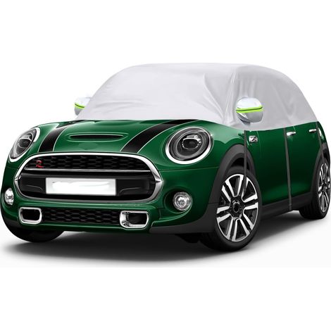 Housse de Voiture Imperméable Remplacement pour Mini Cooper 3 Portes 2000-2025, Demi Housse de Voiture Résistante Aux UV, Anti-Poussière Demi Garage, pour Extérieur et Intérieur,Personnalisé pour Mini (1/5)