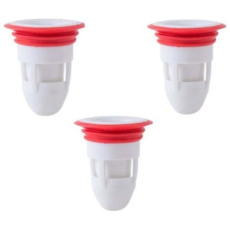 Siphon de sol en silicone anti-odeur, prévention du reflux de drainage pour salle de bain et cuisine (blanc) (1/5)