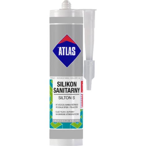 Atlas Silton S silicone sanitario bianco 001 280ml (1/3)