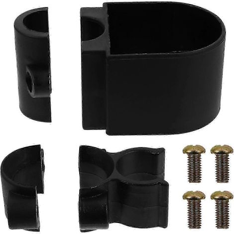 Set mit 4 Stützen für Gehstöcke, Rollatoren oder Rollstühle – 7,5 x 6 x 4,8 cm – Schwarz