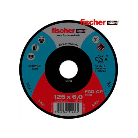 Disco FGD-CP, 125x6x22.23, carbón desbaste Fischer 512518