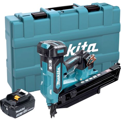 Clavadora a batería Makita DBN 901 F1K 18 V 50 - 90 mm sin escobillas + 1 batería de 3,0 Ah + maletín - sin cargador (1/5)
