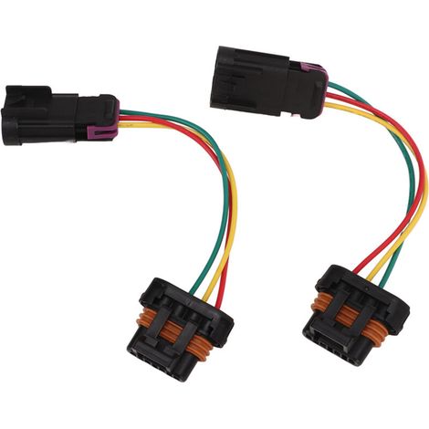 Arnés de cableado para conversión de faros delanteros, 2 piezas, repuesto de plástico ABS para Polaris RZR 800 2011-2014 -Crezuo (1/5)