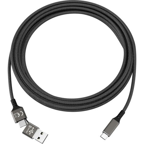 Smrter USB-Kabel USB 2.0 USB-C® Stecker, USB-C® Stecker 1.00 m SMRTERSPEEDYCBK (1/4)