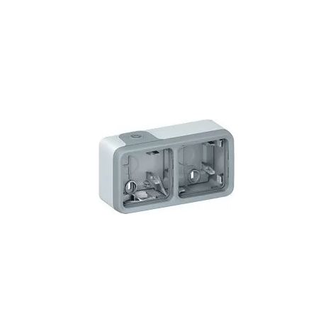Legrand 069672 - Gray modular Prog Plexo bit box - 2 horizontal stations