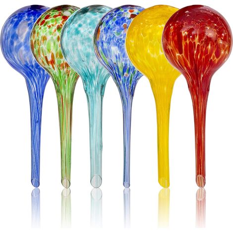 Bardusch-Grandes boules d'arrosage automatiques (lot de 6) pour un arrosage durable des plantes, adaptées à une utilisation intérieure et extérieure. (1/5)
