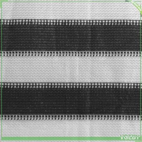 Écran de balcon en PEHD - FAFEICY - 42317 - 75 x 600 cm - Anthracite et blanc - Perméable au vent, résistant UV (1/4)