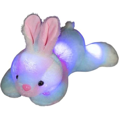 Lapin En Peluche Avec Veilleuse Led - Jouet Réactif À L'Obscurité Pour Enfants - 30 Cm - 1 Pièce (1/5)