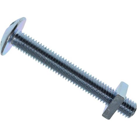 METALMATE Roofing Bolt & Nut Zp M8 x 60mm Box 25