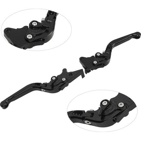 PCX 125/150 Brems- und Kupplungshebel – Verstellbar, klappbar, tragbar, Aluminiumlegierung – 1 Paar, Schwarz (1/5)