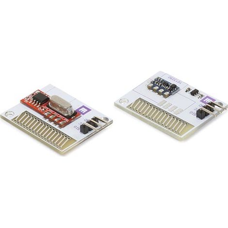 Whadda Modulo de Ricevitore e trasmettitore RF de 433 MHz, lunga portata, antenna PCB, modalità Ask/OOK (1/3)