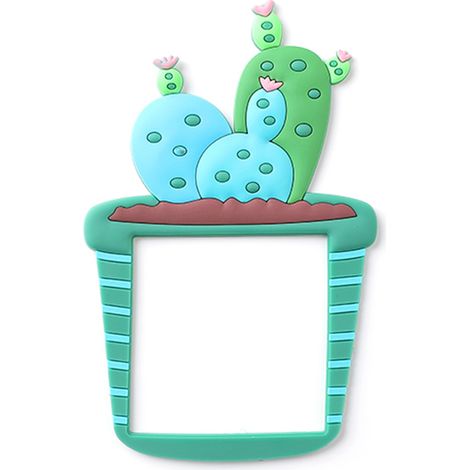 Autocollant lumineux et mignon en forme de cactus, idéal pour décorer un interrupteur ou une chambre à coucher. (1/2)