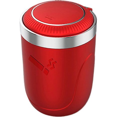 Cendrier de voiture portable avec couvercle, porte-cendrier créatif pour véhicule (1/5)