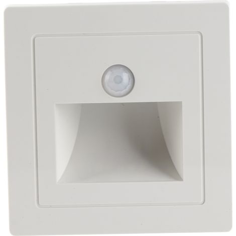 Ortviai Éclairage solaire à capteur de mouvement pour marches d’escalier – LED intégrée ABS, blanc 6000K, avec batterie rechargeable (1/4)