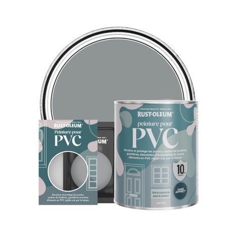 Peinture pour PVC, Finition Satinée - Anthracite Moyen (1/3)