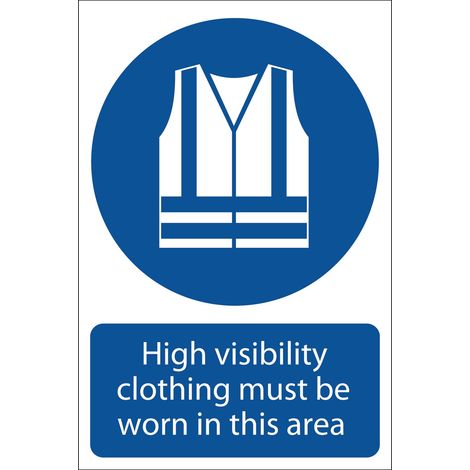 DRAPER 'Hi-Visibility Clothing' Mandatory Sign - 72097 (1/5)