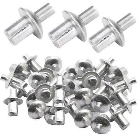 Rivets à expansion par impact, rivets à tête semi-circulaire et noyau en aluminium (1/5)
