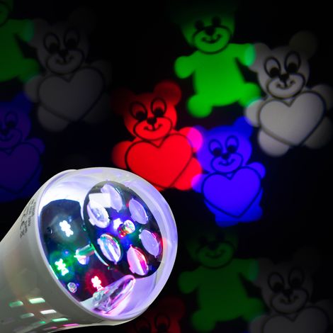 Ampoule LED E27 projection motifs oursons Eclairage pour enfants (1/4)