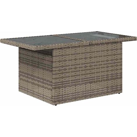 Maison Exclusive - Set Divano da Giardino 6 pcs Grigio Rattan in Polipropilene