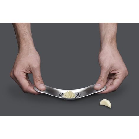 Broyeur à ail à bascule, hachoir à viande, lavable au lave-vaisselle, acier inoxydable (1/5)