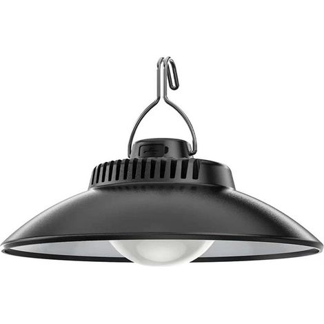 Lanterne LED rétro rechargeable avec crochet de suspension, lampe portable USB pour camping et jardin, éclairage pour tente, extérieur et usage domestique, lumière blanche (1/5)