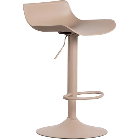 Orion91 adjustable high ambrosio stool in polyethylene and metal (41x90x41cm) brown color dining room office living room teleworking kitchen - spazioluzio (1/5)