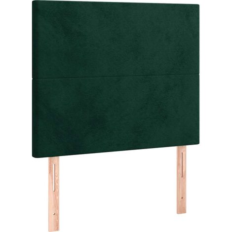 Maison Exclusive - Testiera Verde Scuro 90x5x118/128 cm Velluto (1/5)