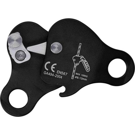 Kletterseil Greifer, Aluminiumlegierung selbstverriegelnde Fallschutz Sicherungsgerät für 8-13mm Seil, 5kN Belastbarkeit, Klettern Ascender für Outdoor-Klettern Bergsteigen Rettung
