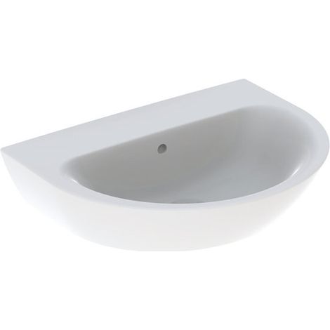 Geberit Renova lavabo, sans trou pour robinet, avec trop-plein, (1/2)