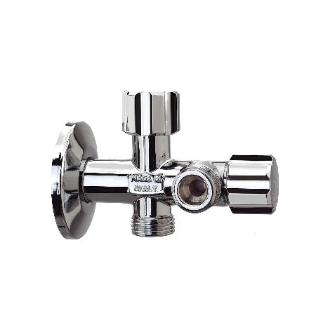 Rubinetto Dual N+s 1/2 con Rosone Alber 1/2 x 1/2 x 1/2 (1/2)