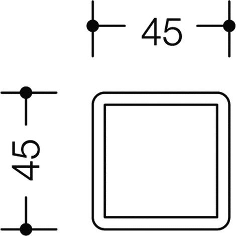 Symbolträger f. Hewi Piktogramme rubinrot (1/4)