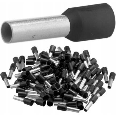 Puntale isolato 1,5/10 nero (100 pz.)