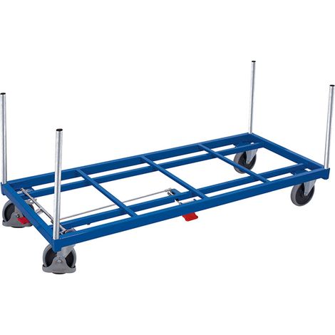 VARIOfit Rungenwagen Gummibereifung 500kg Tragkraft 1605x805mm Anthrazitgrau RAL 7016