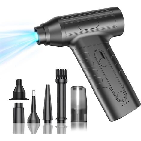 Mini potente ventilatore turbo jet, soffiatore d'aria elettrico domestico da 110.000 giri/min, ventilatore turbo ricaricabile, per computer da esterno, barbecue