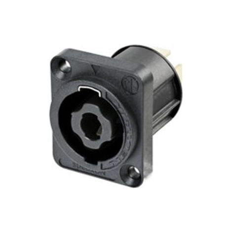 Neutrik NL4MPXX-UC Connettore per altoparlanti Presa a pannello contatti dritti Numero Poli (num): 4 Nero 1 pz.