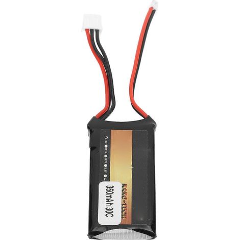 Batterie au lithium 2S 2024-7,4V 350mAh, compatible avec les accessoires de voiture télécommandée AXIAL SCX24 90081 C10 1/24. (1/5)