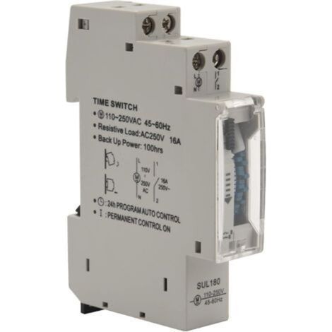Sul180A Mechanical Timer 15 Minutes 24 Hours Programmable Timer Relay Measurement Analysis Device (1/5)