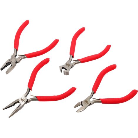 Pinzas awtools mini 125mm acero endurecido muelle 4 piezas