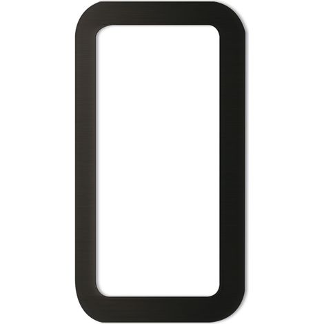 KWS Muschelgriff eckig 120x65mm, selbstklebend, Schiebetürmuschel Aluminium schwarz matt (1/5)