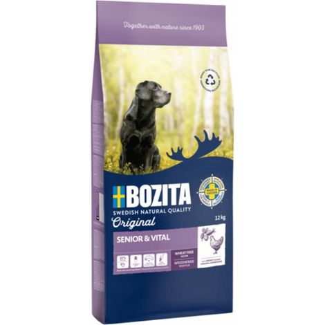 Croquettes Bozita Original pour chien adulte et senior, 12 kg