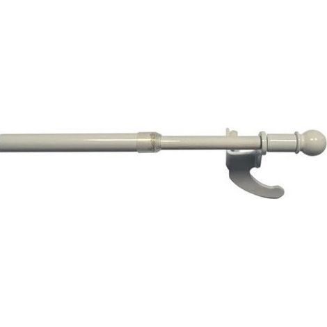 MOBOIS - TUBO BIANCO PER TENDE ESTENSIBILE NEORIDO POMOLO A PALLA DA 65 A 110CM