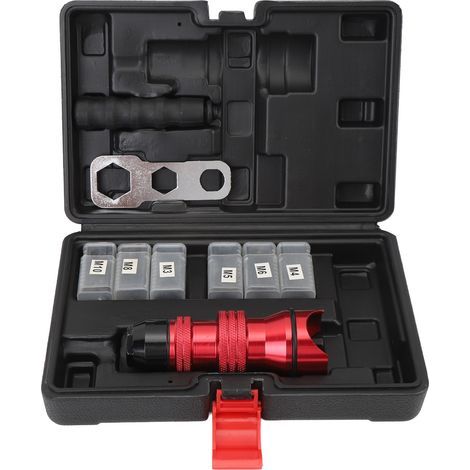 Adattatore portatile per crimpatura inserti, kit per trapano elettrico, maggiore efficienza per biciclette, auto, barche (1/5)