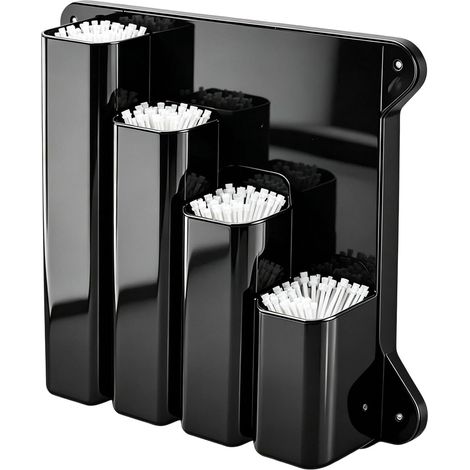 Organisateur de serre-câbles , support mural en aluminium à 4 compartiments , étagère rangement pour (1/5)