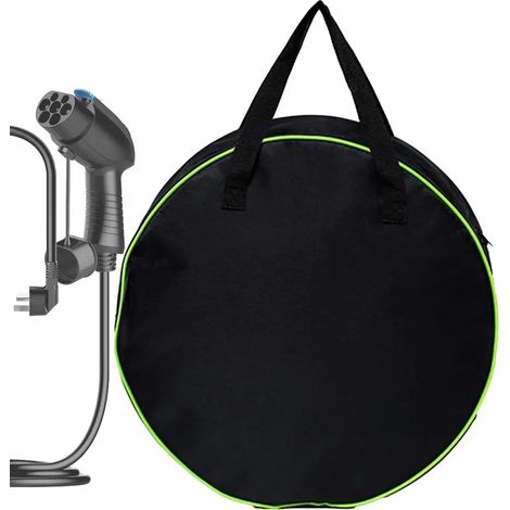 Multifunktionale Tasche für Ladekabel von Elektrofahrzeugen, Werkzeugaufbewahrungstasche, wasserdichte Oxford-Tragetasche 40 x 13 cm